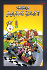 Cadre / Framed - Retro Super Mario Kart